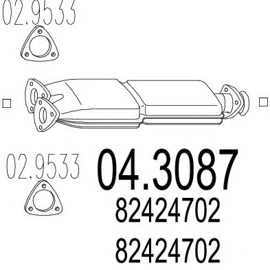 MTS 04.3087 Catalytic Converter